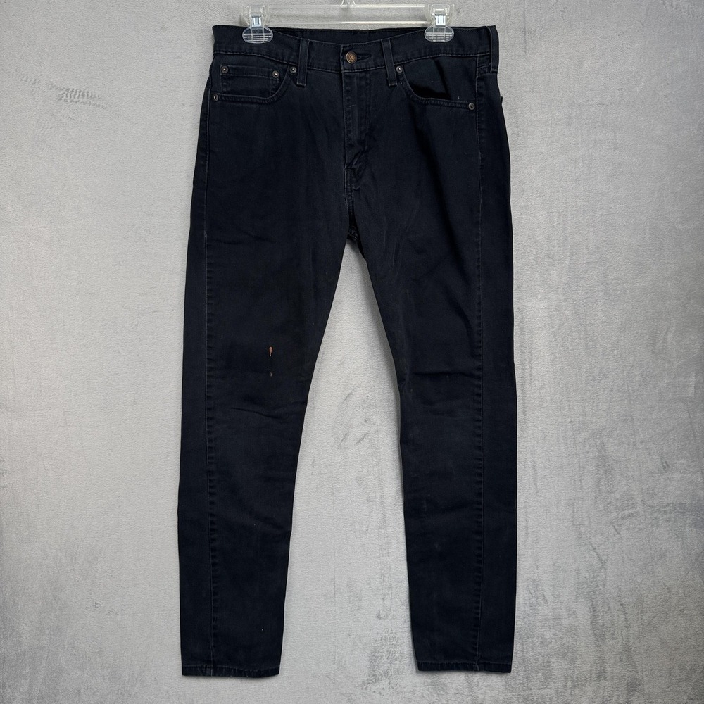 Levis 510 Jeans Mens 32x32 Black Dark Wash Skinny Slim Stretch Denim Cotton